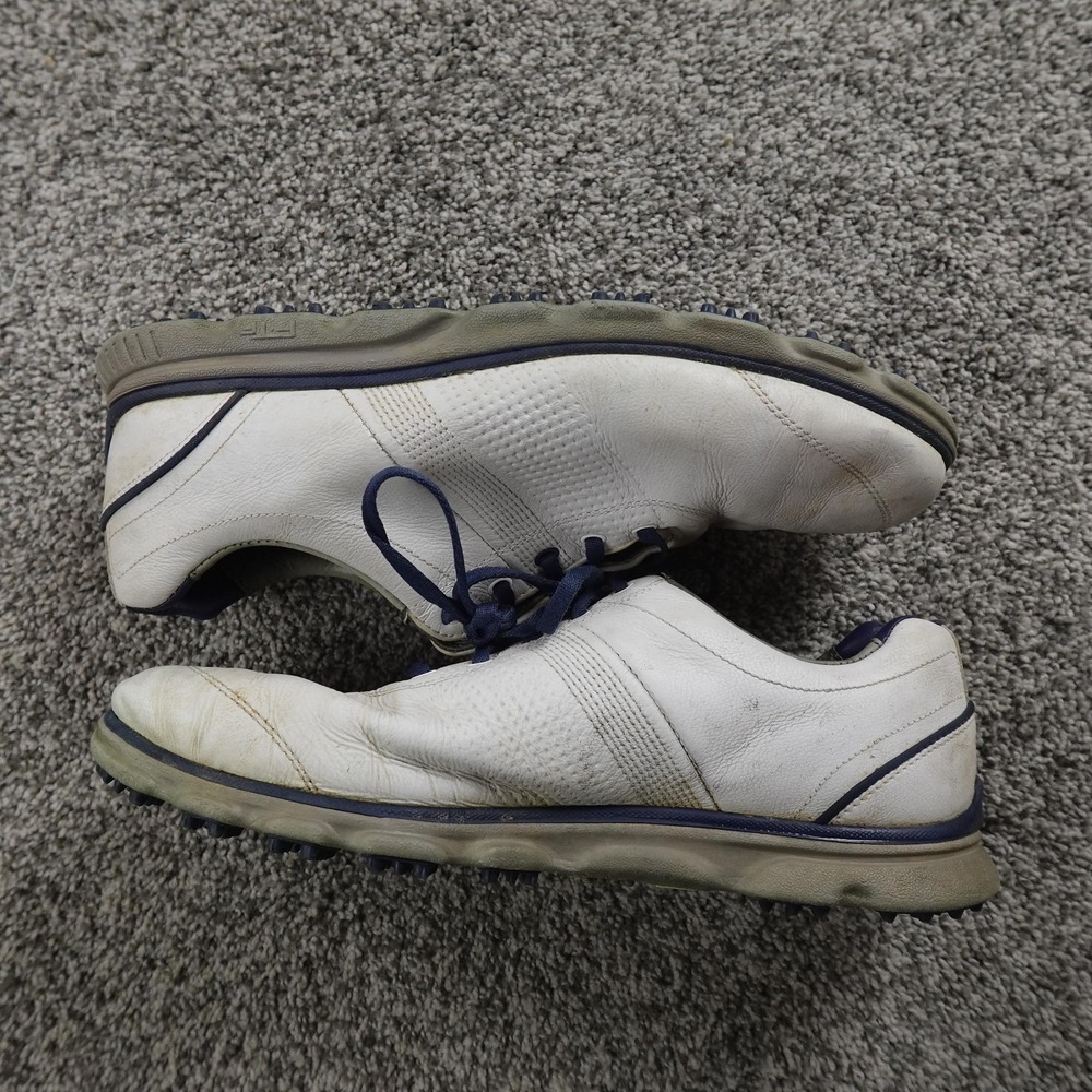 FootJoy DryJoys Casual Golf Shoes Mens‎ 10.5 White Leather Spikeless Athletic